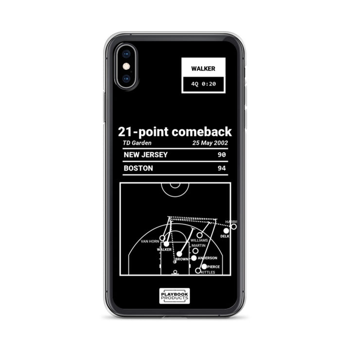 Boston Celtics Greatest Plays iPhone Case: 21-point comeback (2002)