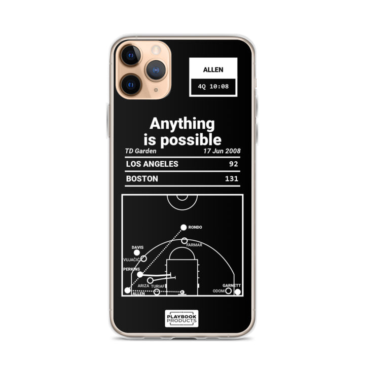 Boston Celtics Greatest Plays iPhone Case: Anything is possible (2008)
