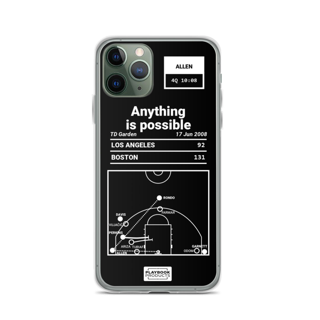 Boston Celtics Greatest Plays iPhone Case: Anything is possible (2008)