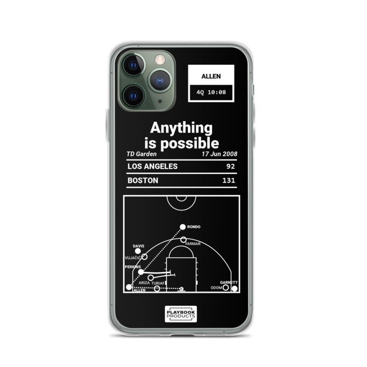 Boston Celtics Greatest Plays iPhone Case: Anything is possible (2008)