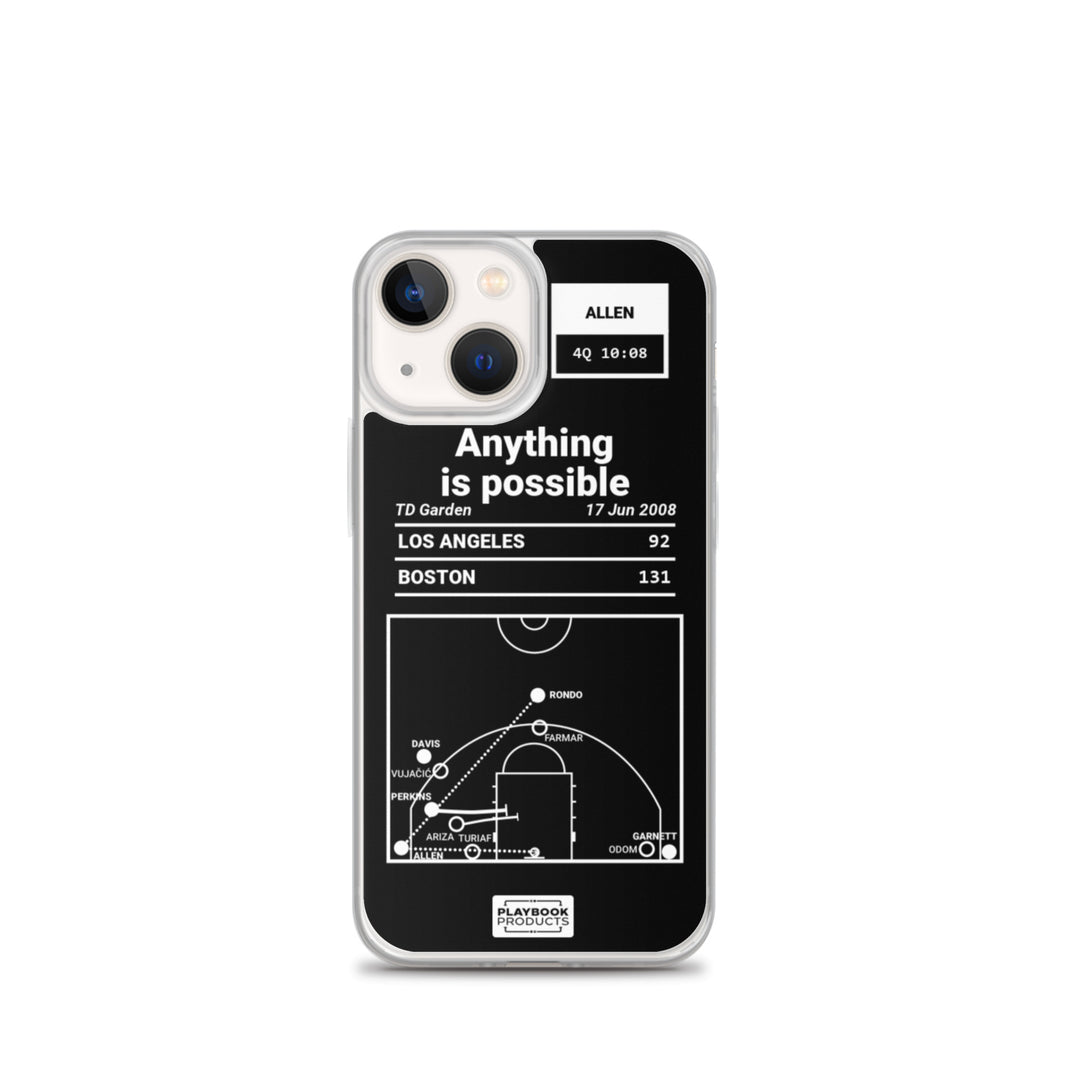 Boston Celtics Greatest Plays iPhone Case: Anything is possible (2008)