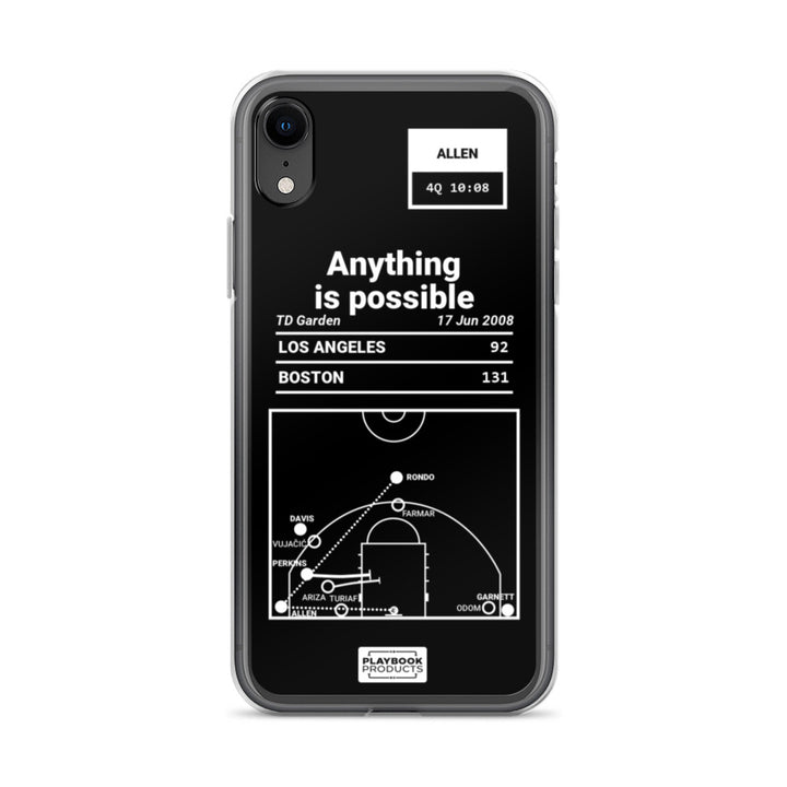 Boston Celtics Greatest Plays iPhone Case: Anything is possible (2008)