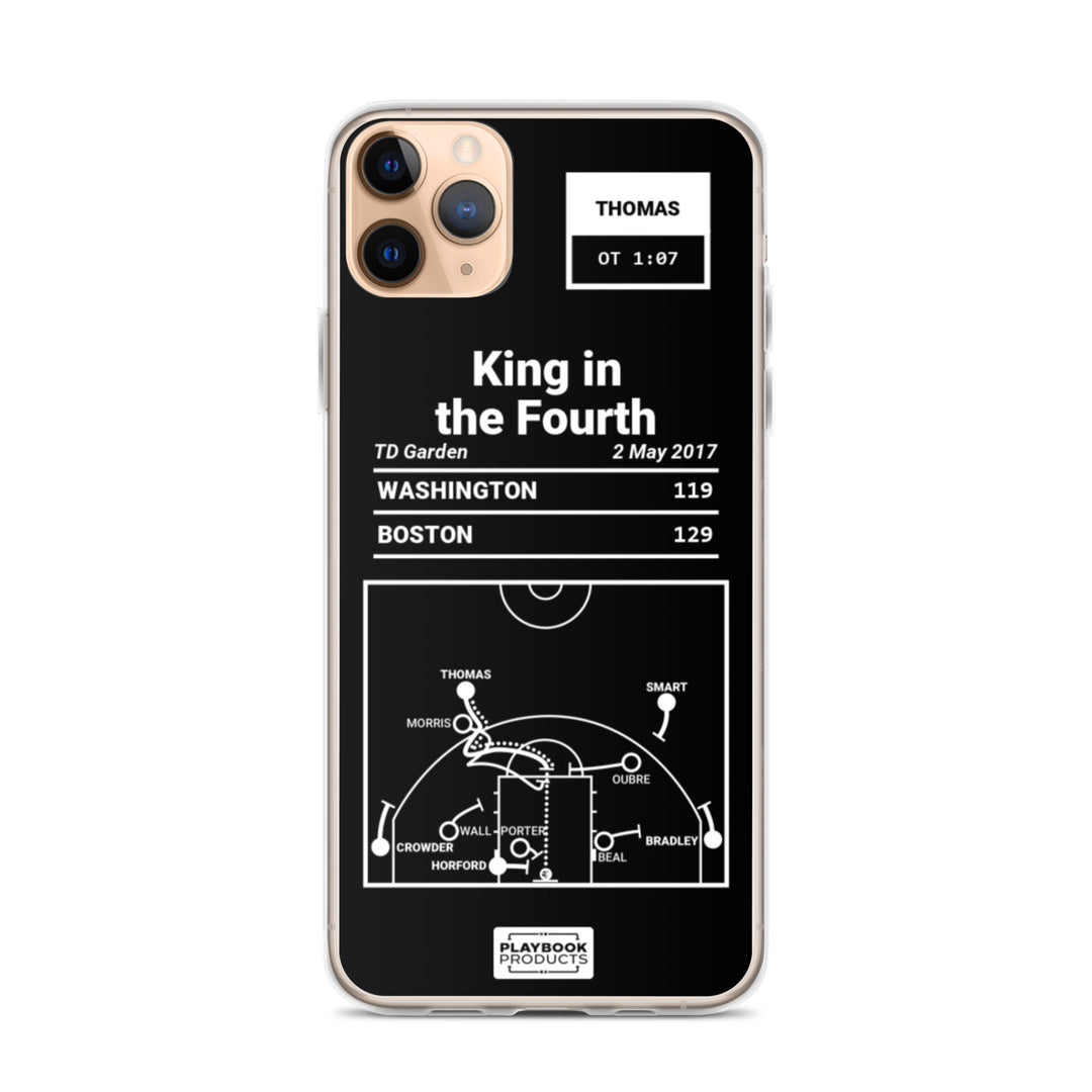 Boston Celtics Greatest Plays iPhone Case: King in the Fourth (2017)