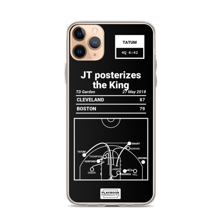 Boston Celtics Greatest Plays iPhone Case: JT posterizes the King (2018)