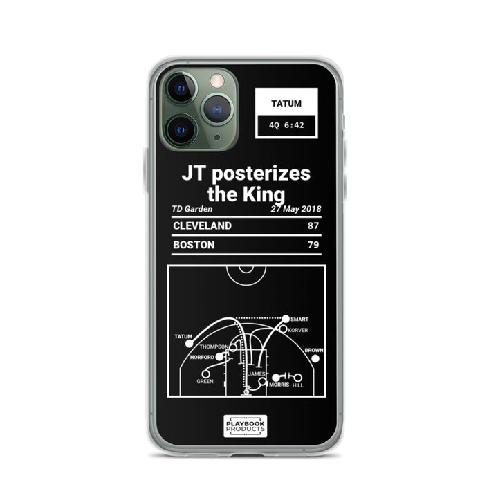 Boston Celtics Greatest Plays iPhone Case: JT posterizes the King (2018)