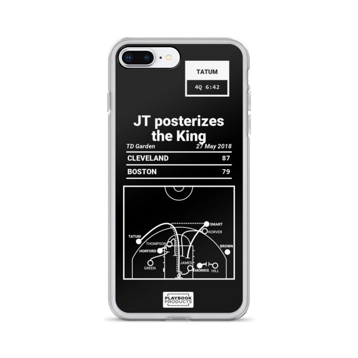 Boston Celtics Greatest Plays iPhone Case: JT posterizes the King (2018)