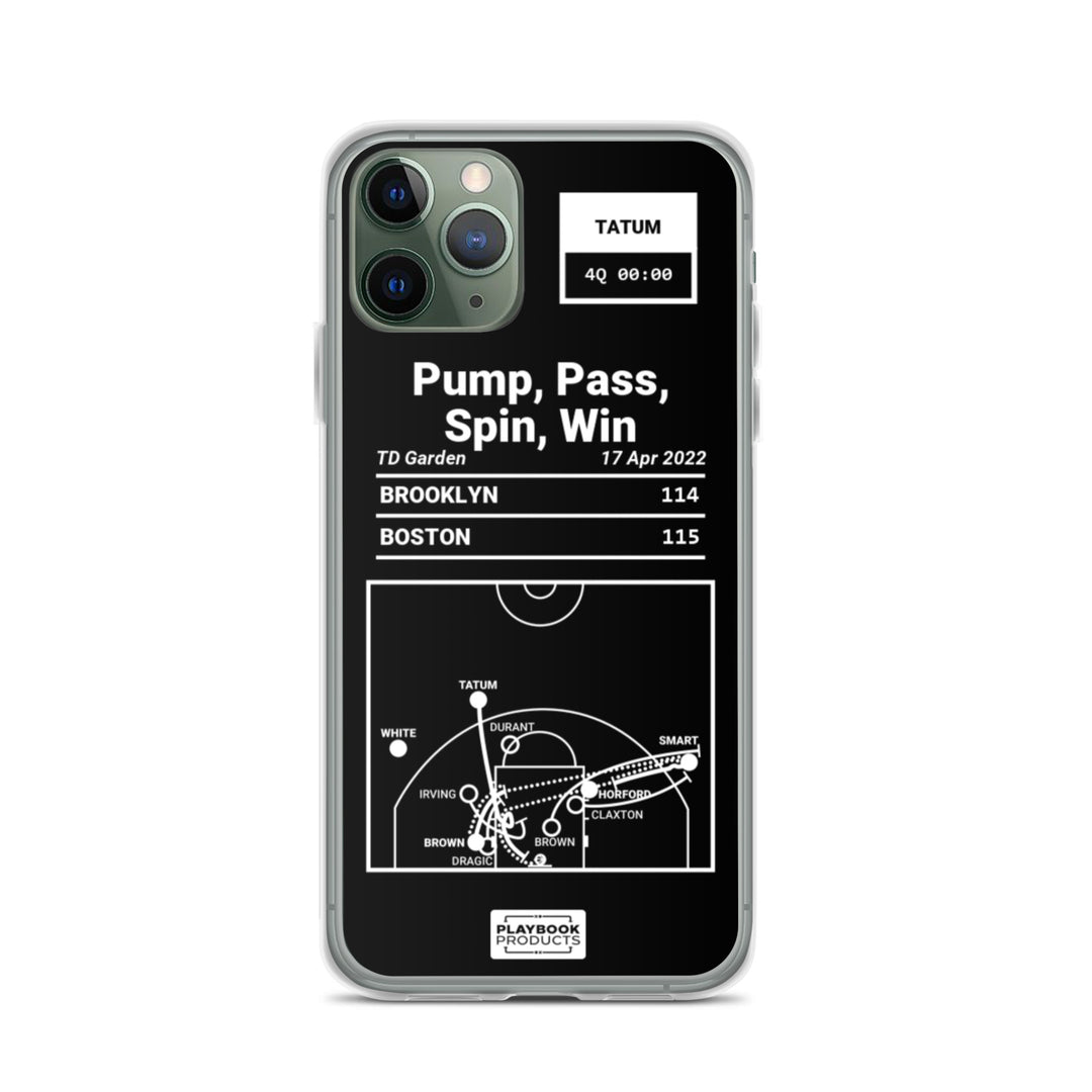 Boston Celtics Greatest Plays iPhone Case: Pump, Pass, Spin, Win (2022)