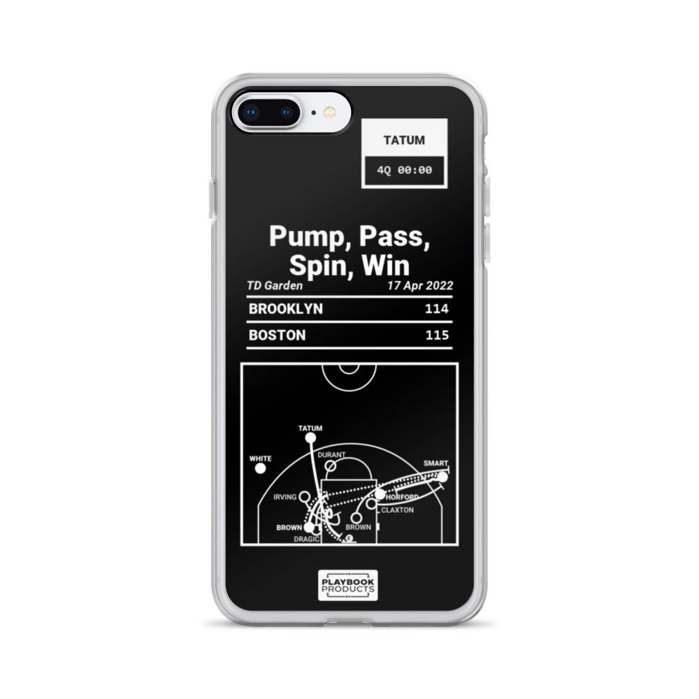 Boston Celtics Greatest Plays iPhone Case: Pump, Pass, Spin, Win (2022)