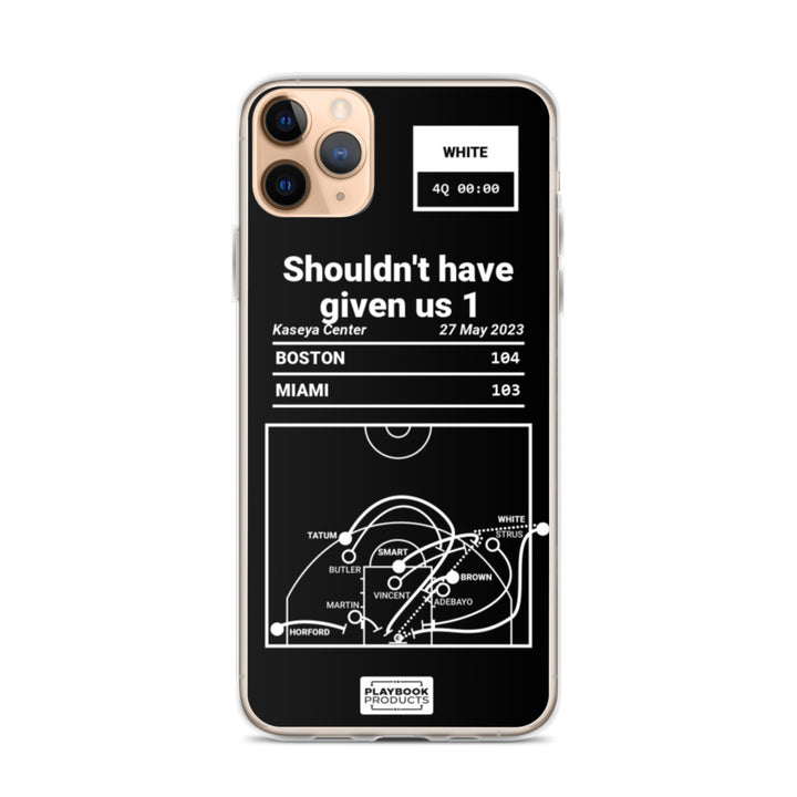 Boston Celtics Greatest Plays iPhone Case: Shouldn't have given us 1 (2023)