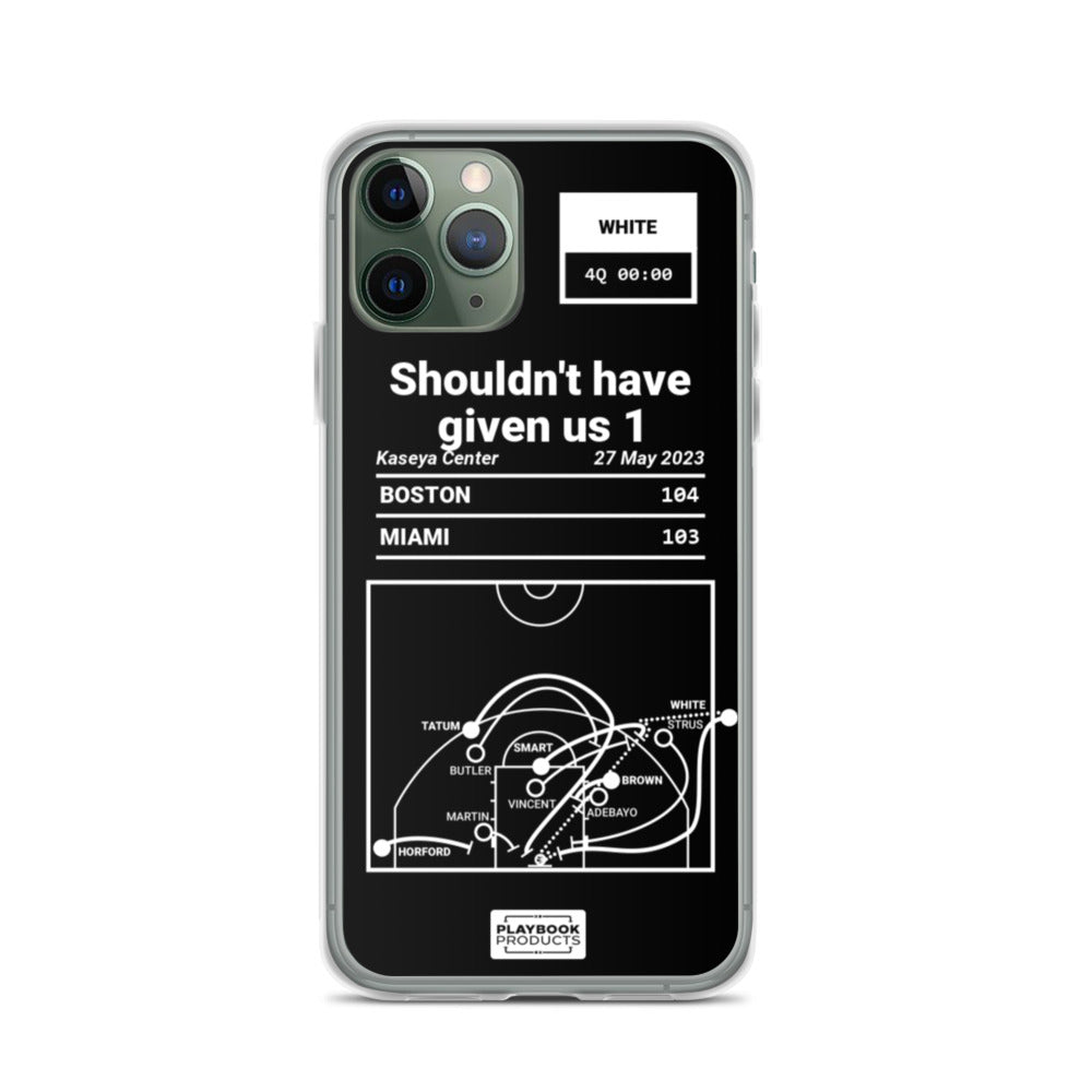 Boston Celtics Greatest Plays iPhone Case: Shouldn't have given us 1 (2023)