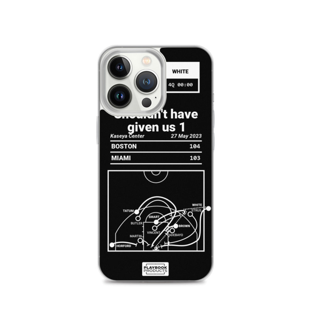 Boston Celtics Greatest Plays iPhone Case: Shouldn't have given us 1 (2023)