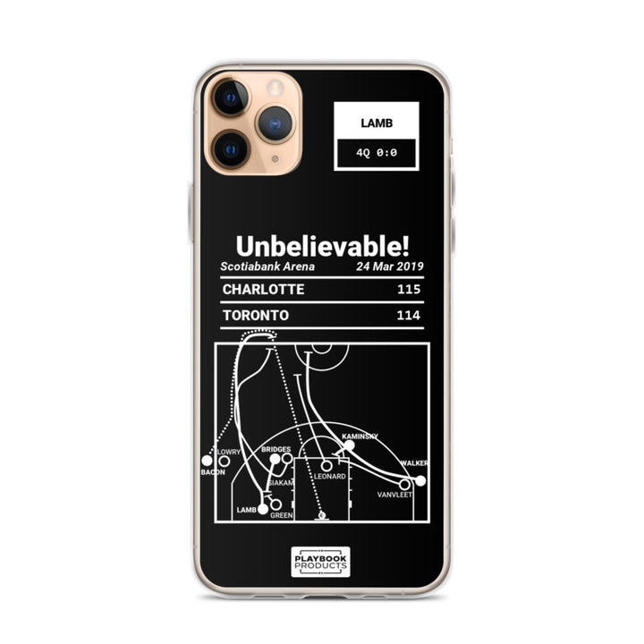 Charlotte Hornets Greatest Plays iPhone Case: Unbelievable! (2019)