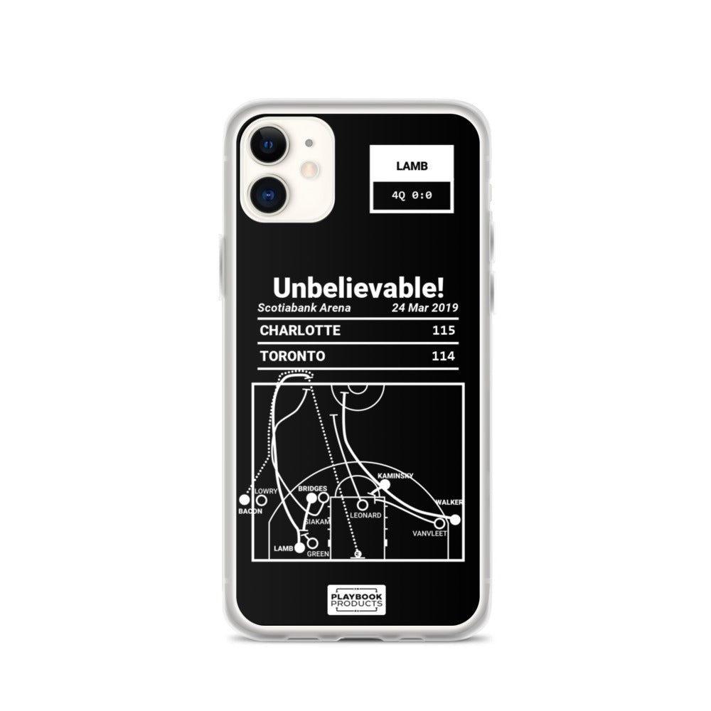 Charlotte Hornets Greatest Plays iPhone Case: Unbelievable! (2019)