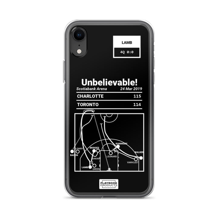 Charlotte Hornets Greatest Plays iPhone Case: Unbelievable! (2019)