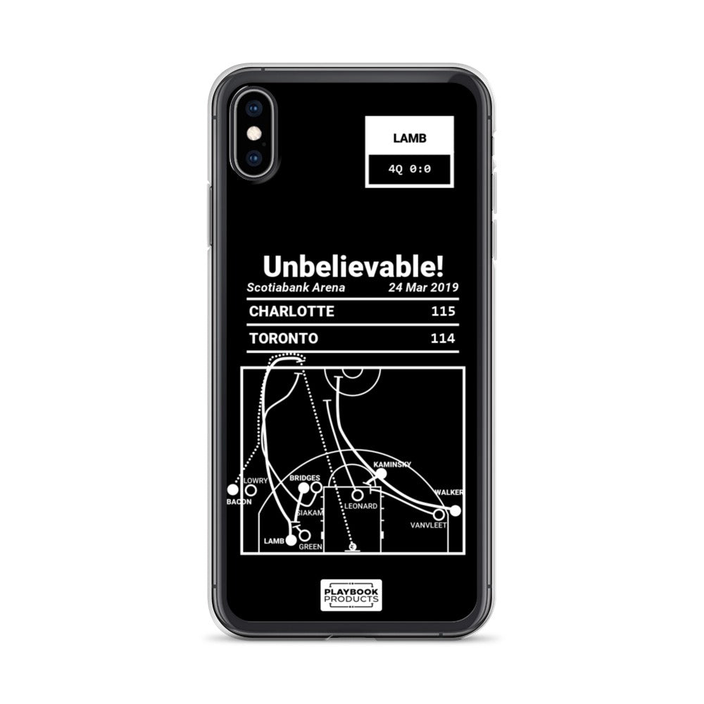 Charlotte Hornets Greatest Plays iPhone Case: Unbelievable! (2019)