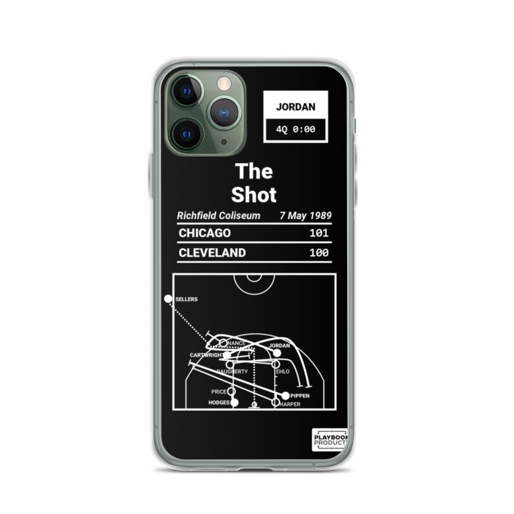 Chicago Bulls Greatest Plays iPhone Case: The Shot (1989)