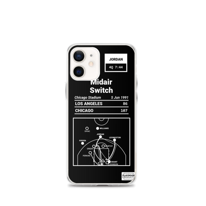 Chicago Bulls Greatest Plays iPhone Case: Midair Switch (1991)