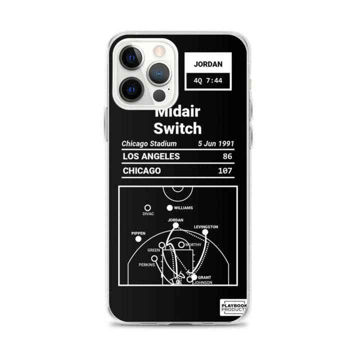 Chicago Bulls Greatest Plays iPhone Case: Midair Switch (1991)