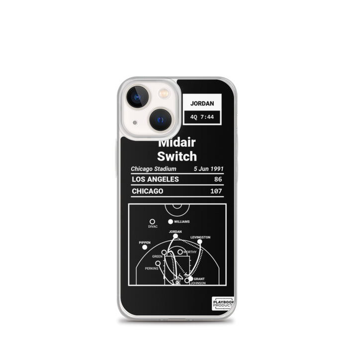 Chicago Bulls Greatest Plays iPhone Case: Midair Switch (1991)