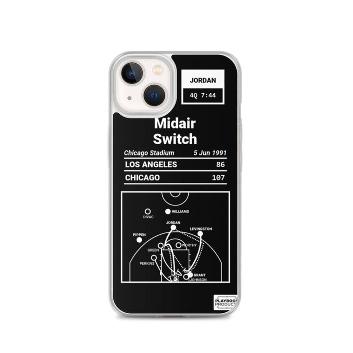 Chicago Bulls Greatest Plays iPhone Case: Midair Switch (1991)