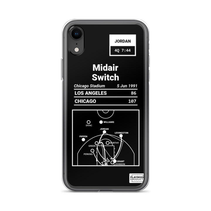 Chicago Bulls Greatest Plays iPhone Case: Midair Switch (1991)