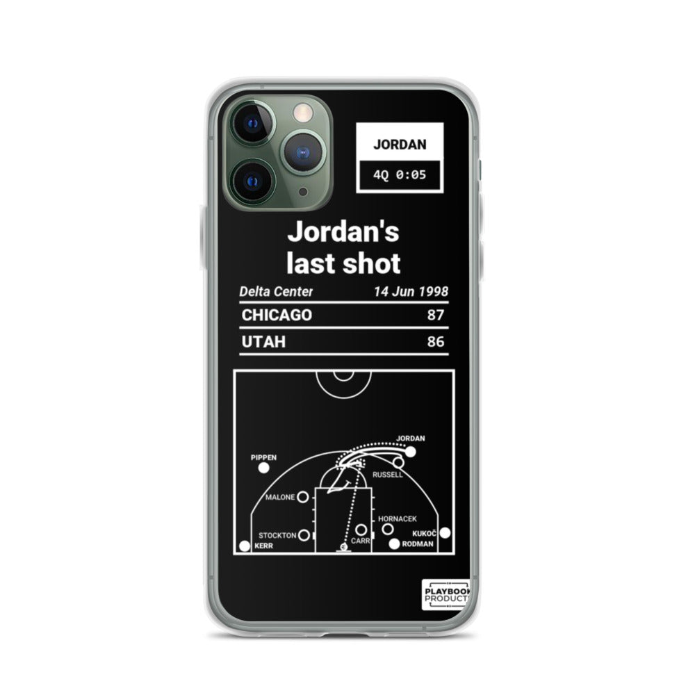 Chicago Bulls Greatest Plays iPhone Case: Jordan's last shot (1998)