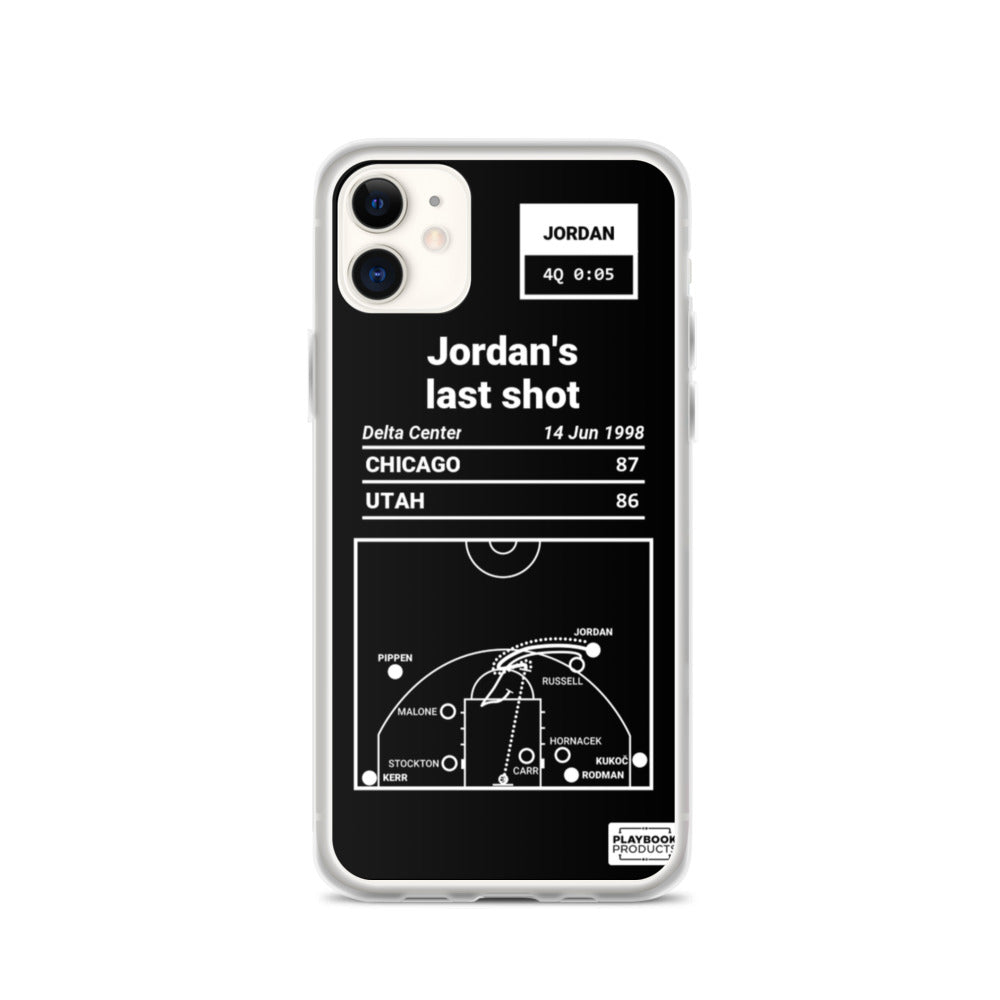 Chicago Bulls Greatest Plays iPhone Case: Jordan's last shot (1998)