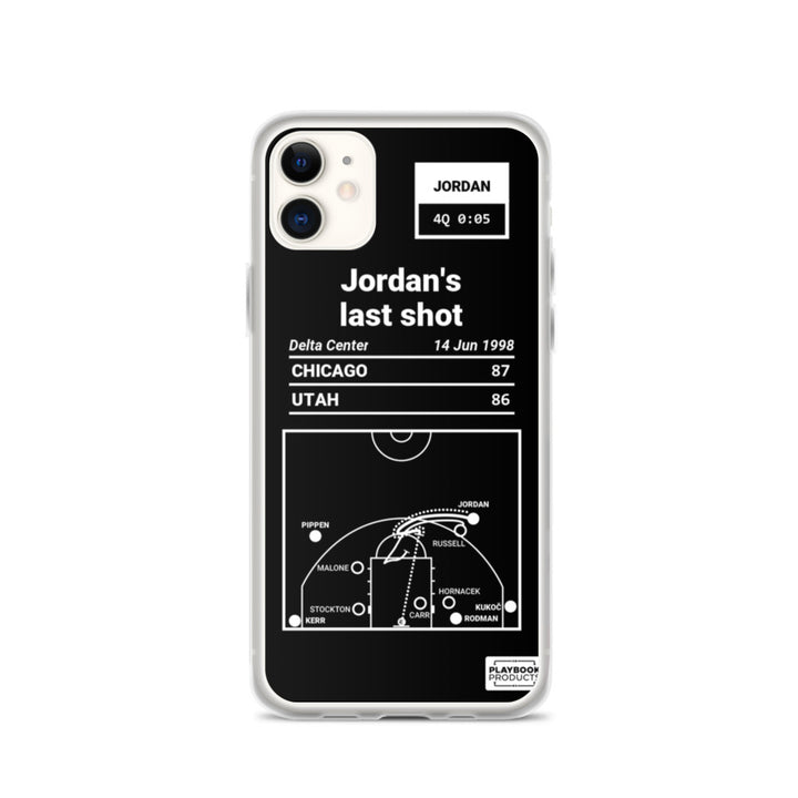 Chicago Bulls Greatest Plays iPhone Case: Jordan's last shot (1998)