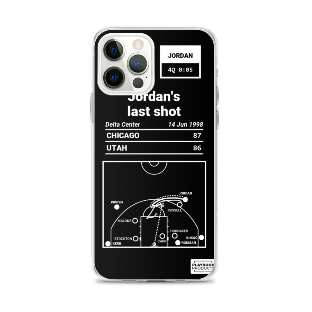 Chicago Bulls Greatest Plays iPhone Case: Jordan's last shot (1998)