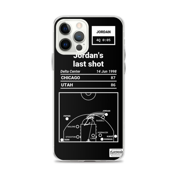 Chicago Bulls Greatest Plays iPhone Case: Jordan's last shot (1998)