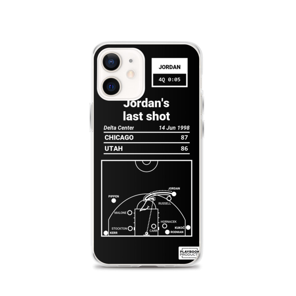 Chicago Bulls Greatest Plays iPhone Case: Jordan's last shot (1998)