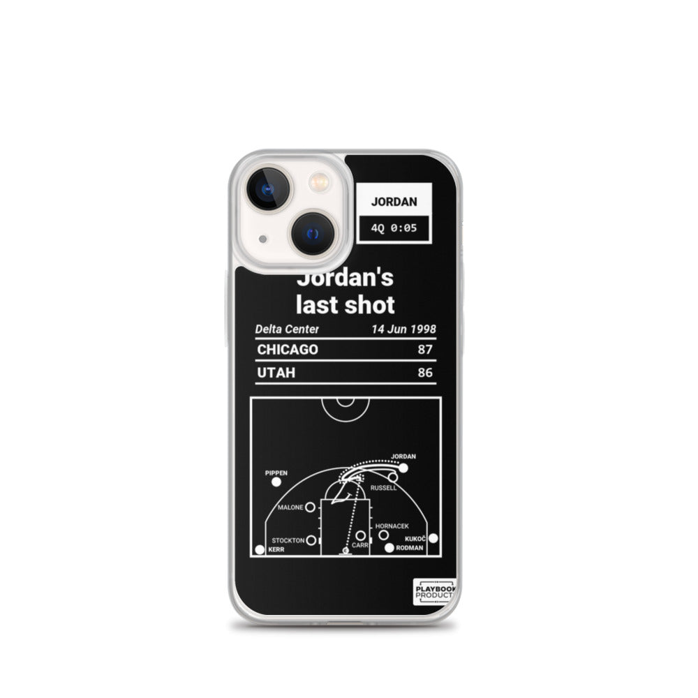 Chicago Bulls Greatest Plays iPhone Case: Jordan's last shot (1998)
