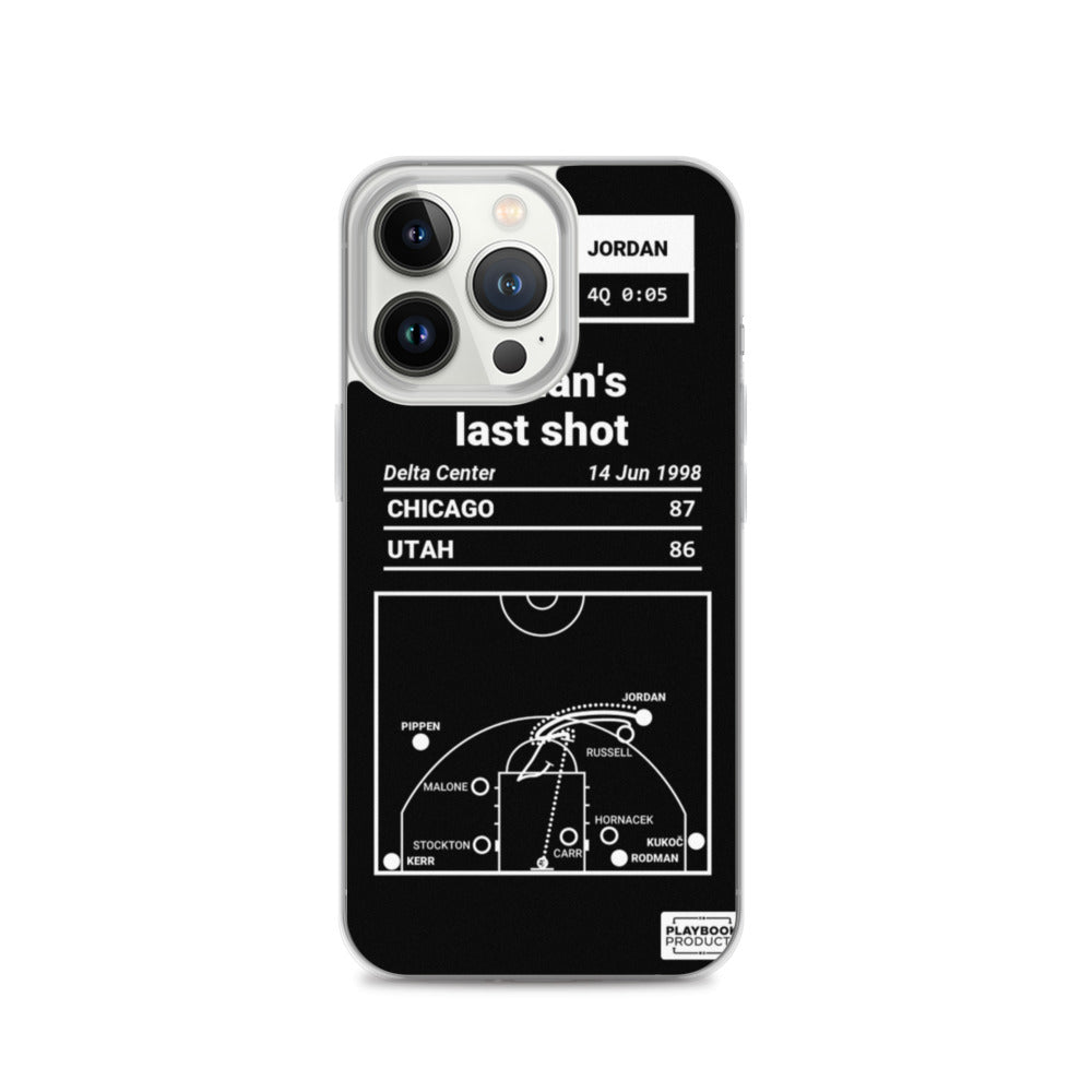 Chicago Bulls Greatest Plays iPhone Case: Jordan's last shot (1998)