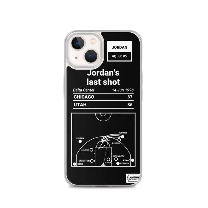 Chicago Bulls Greatest Plays iPhone Case: Jordan's last shot (1998)