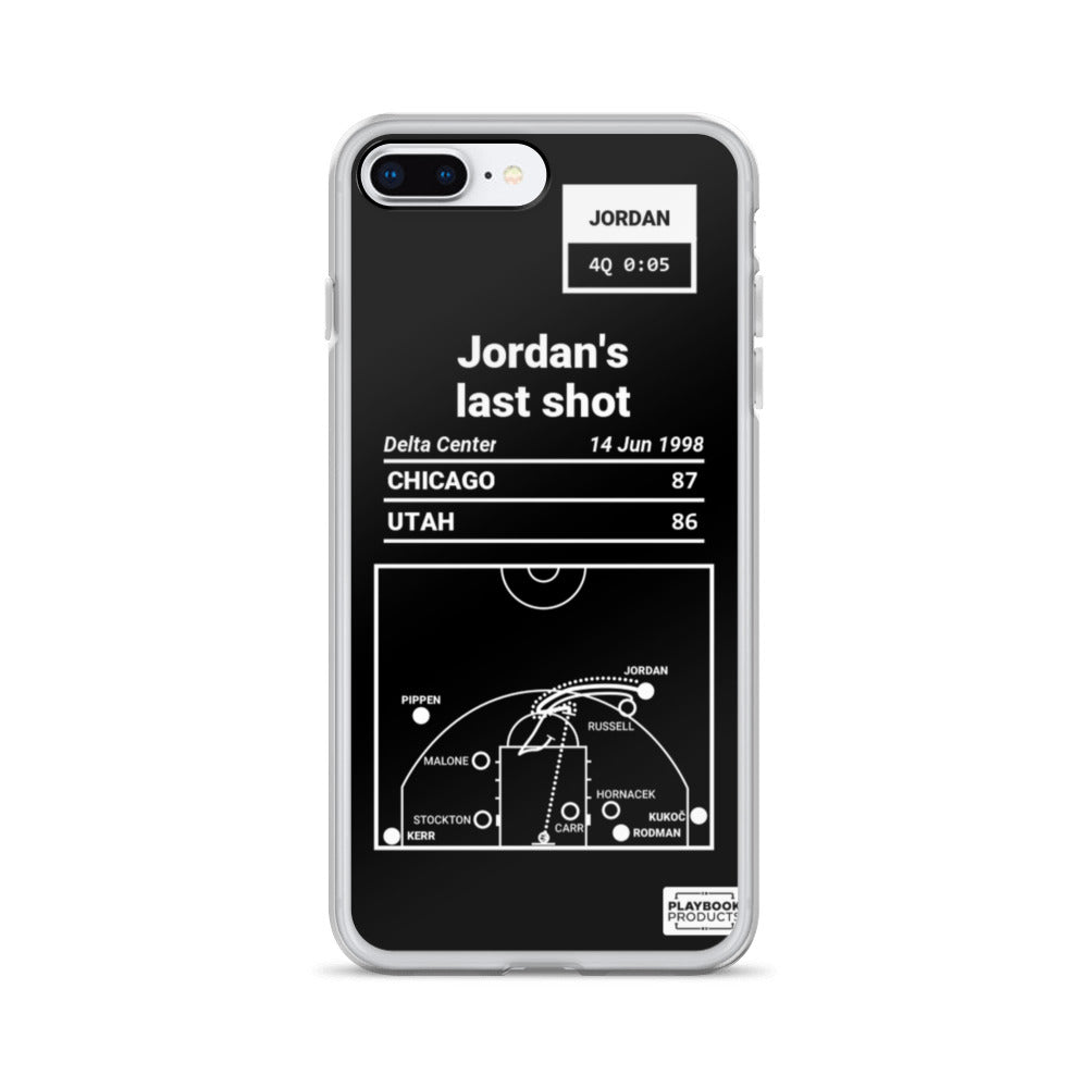Chicago Bulls Greatest Plays iPhone Case: Jordan's last shot (1998)