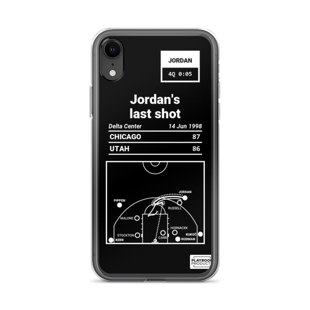 Chicago Bulls Greatest Plays iPhone Case: Jordan's last shot (1998)