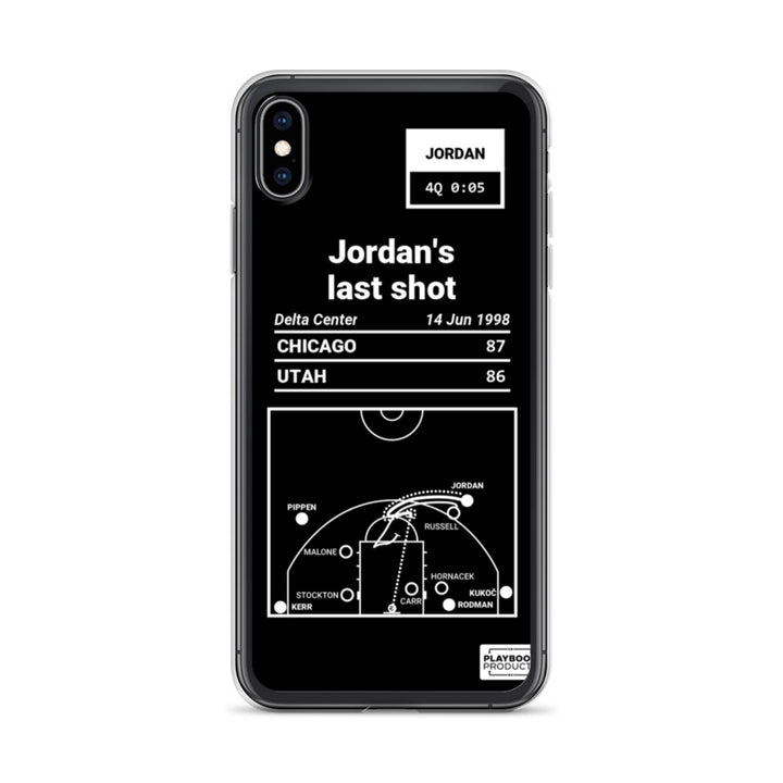 Chicago Bulls Greatest Plays iPhone Case: Jordan's last shot (1998)