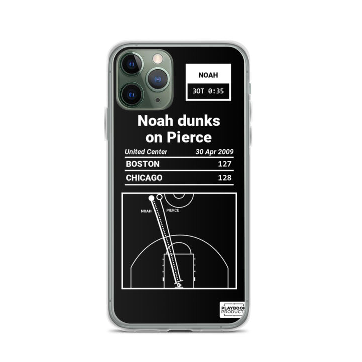 Chicago Bulls Greatest Plays iPhone Case: Noah dunks on Pierce (2009)