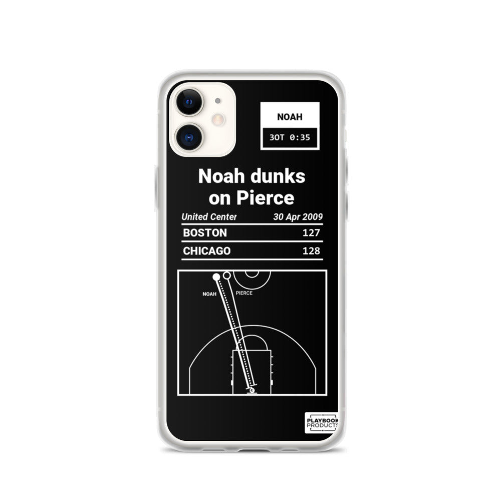 Chicago Bulls Greatest Plays iPhone Case: Noah dunks on Pierce (2009)