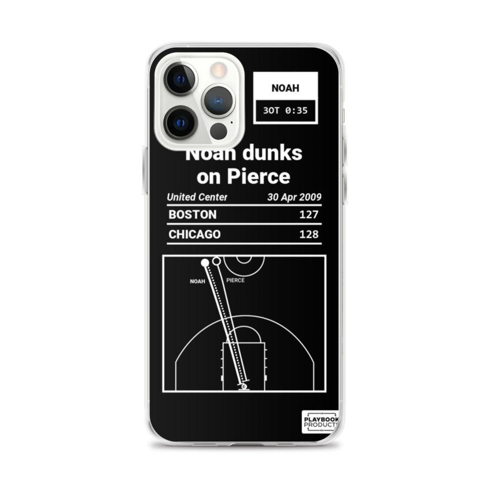 Chicago Bulls Greatest Plays iPhone Case: Noah dunks on Pierce (2009)