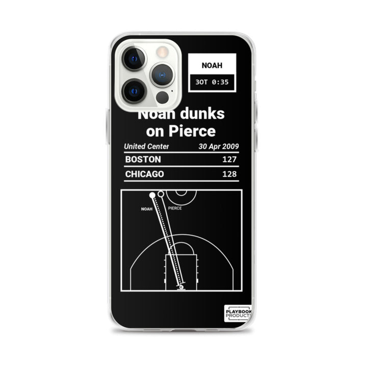 Chicago Bulls Greatest Plays iPhone Case: Noah dunks on Pierce (2009)