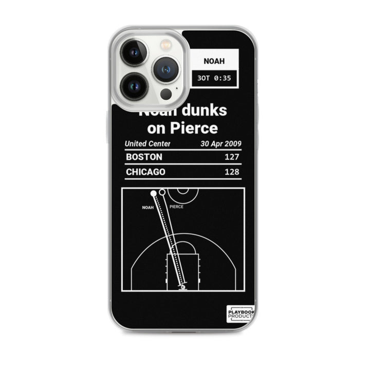 Chicago Bulls Greatest Plays iPhone Case: Noah dunks on Pierce (2009)