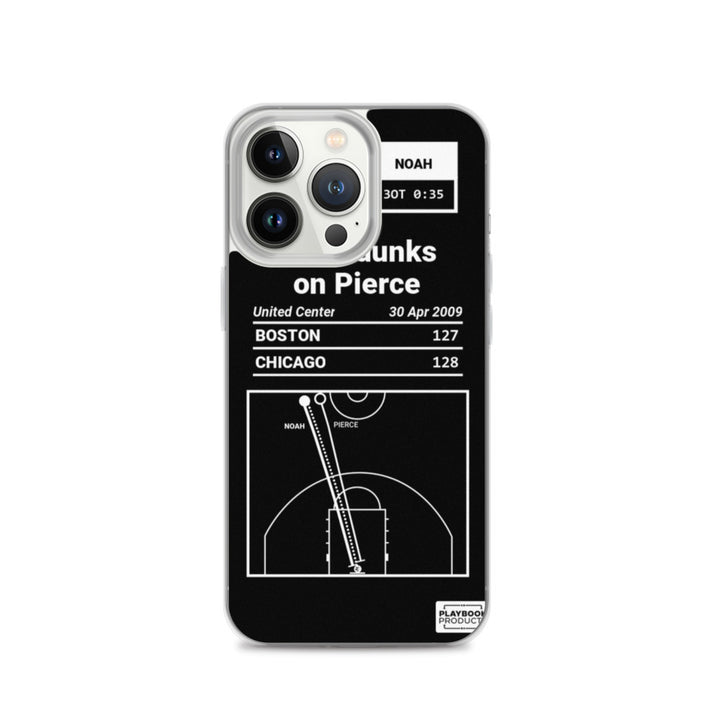 Chicago Bulls Greatest Plays iPhone Case: Noah dunks on Pierce (2009)