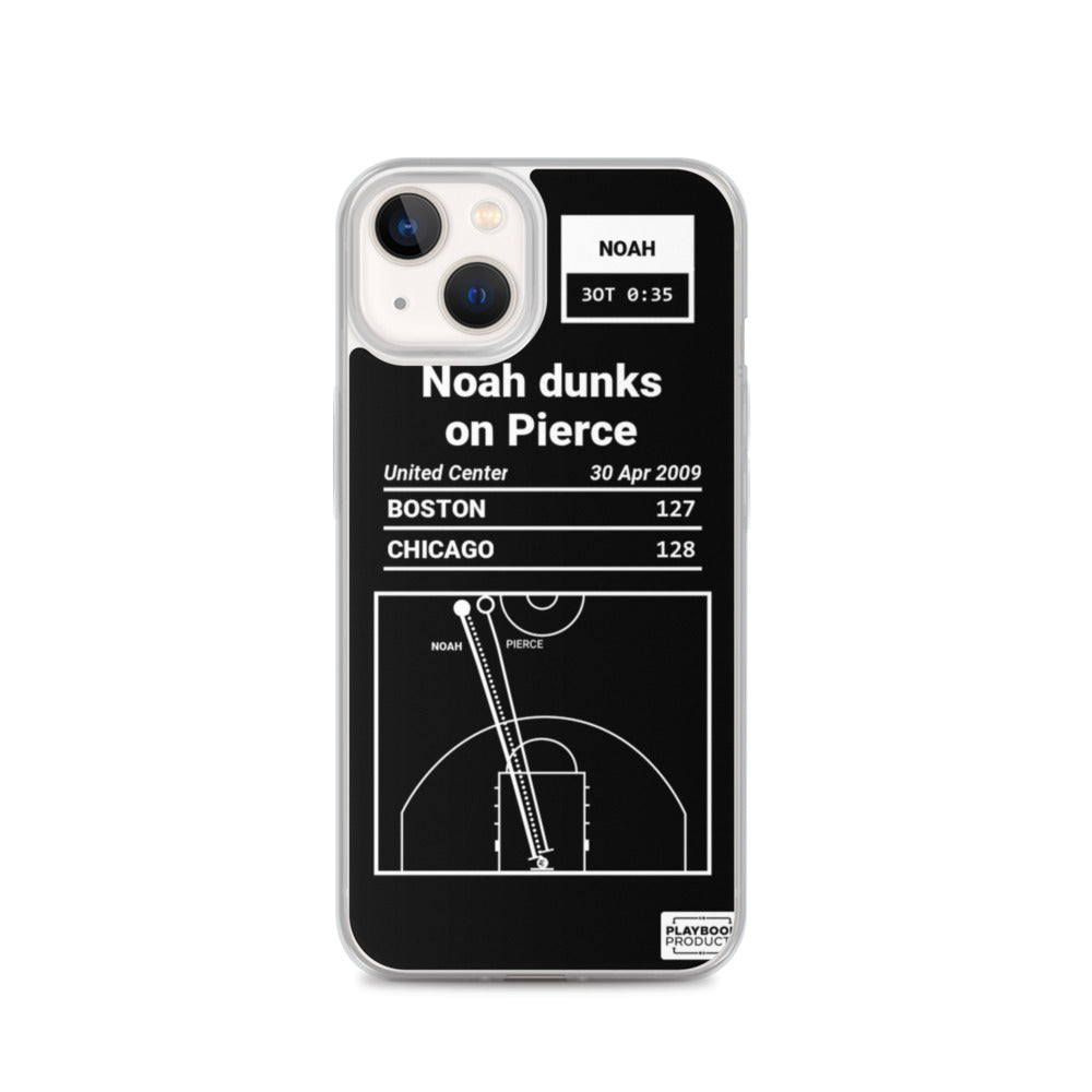 Chicago Bulls Greatest Plays iPhone Case: Noah dunks on Pierce (2009)