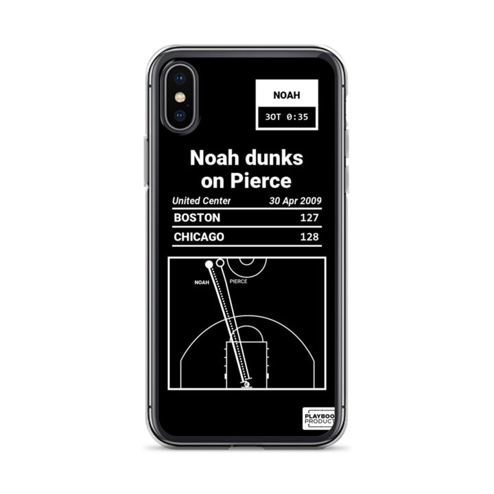 Chicago Bulls Greatest Plays iPhone Case: Noah dunks on Pierce (2009)