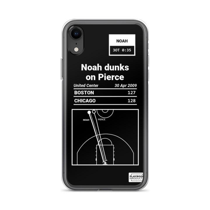 Chicago Bulls Greatest Plays iPhone Case: Noah dunks on Pierce (2009)