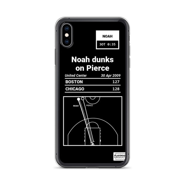Chicago Bulls Greatest Plays iPhone Case: Noah dunks on Pierce (2009)
