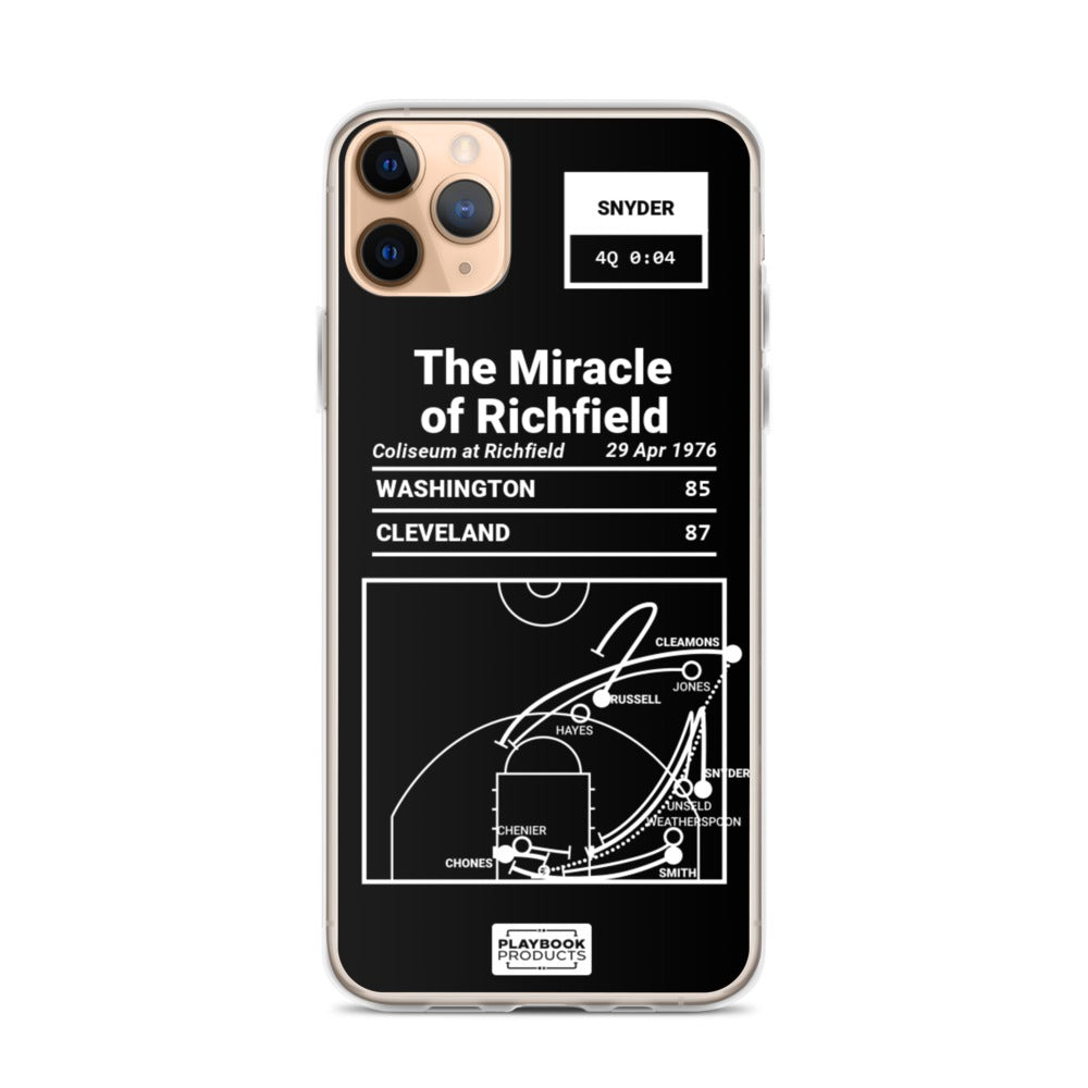 Cleveland Cavaliers Greatest Plays iPhone Case: The Miracle of Richfield (1976)