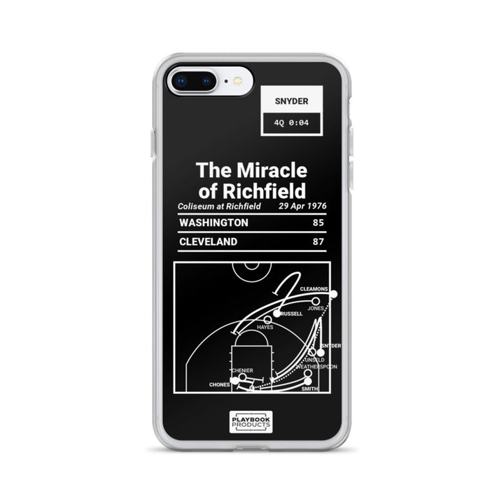 Cleveland Cavaliers Greatest Plays iPhone Case: The Miracle of Richfield (1976)