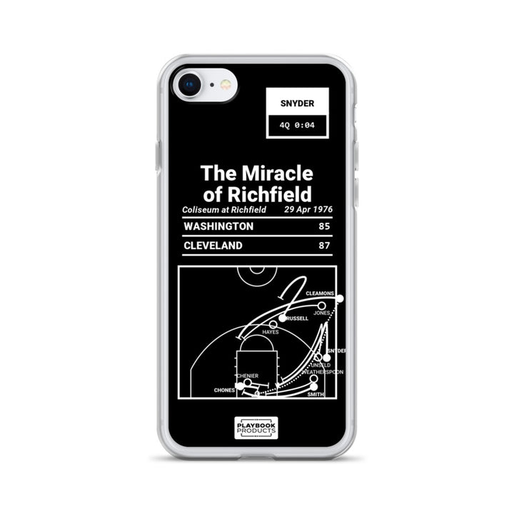 Cleveland Cavaliers Greatest Plays iPhone Case: The Miracle of Richfield (1976)